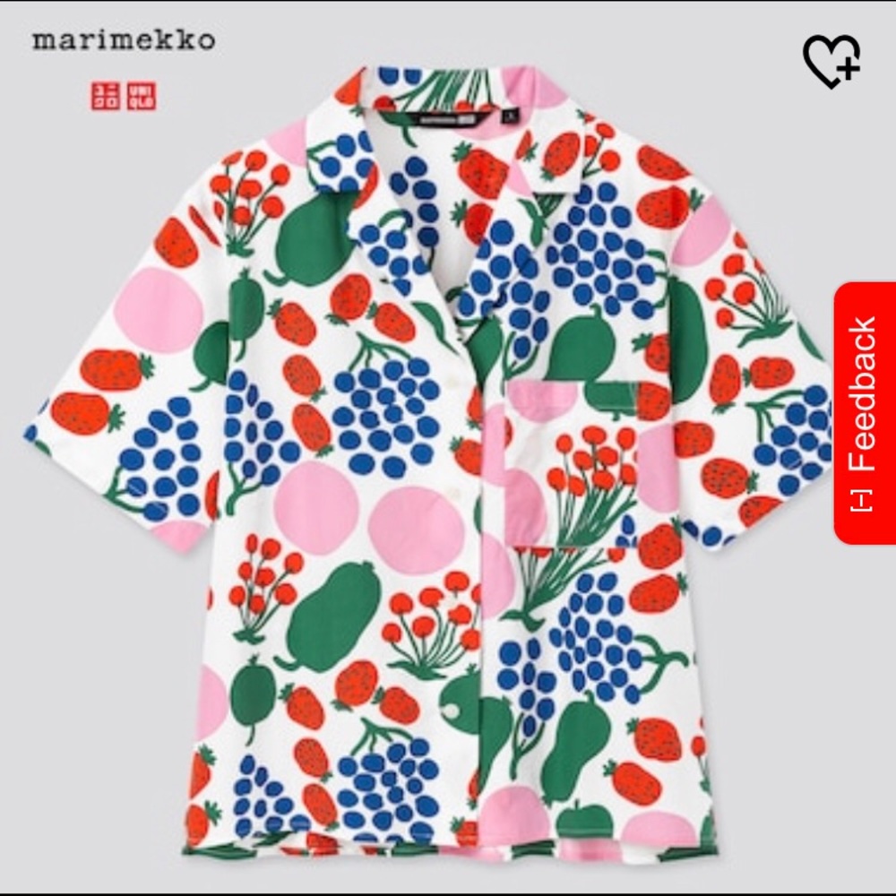 Short Sleeve Button Down Shirt -Uniqlo x Marimekko